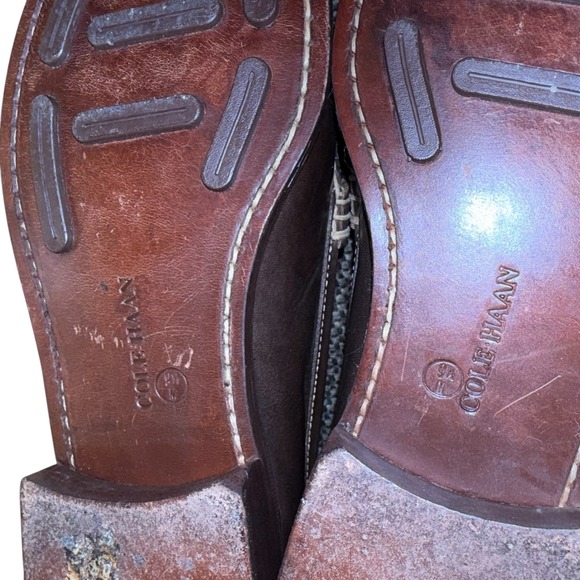 Cole Haan Mens 9.5M Pre-Owned Brown Leather Buckle Loafer Dress Shoes Slip-On - Picture 12 of 15